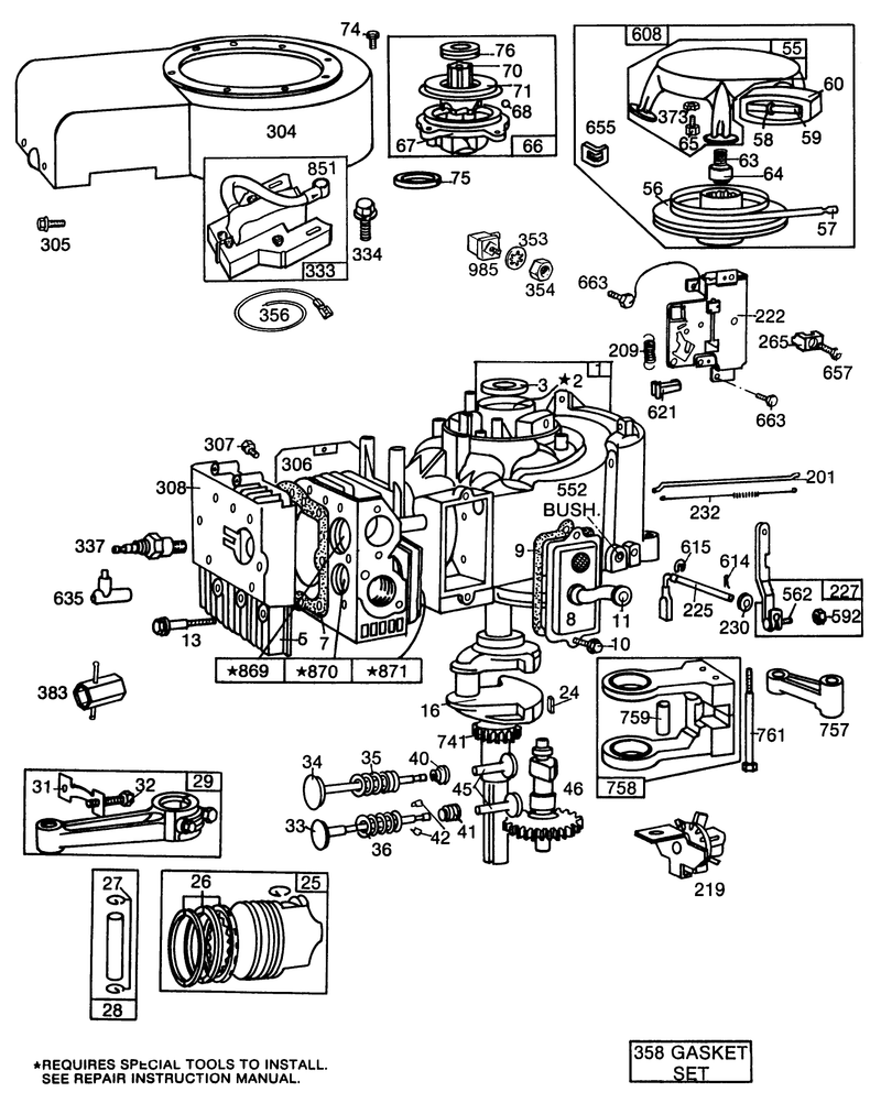 Briggs and Stratton Model No 253706 0180 01 continued