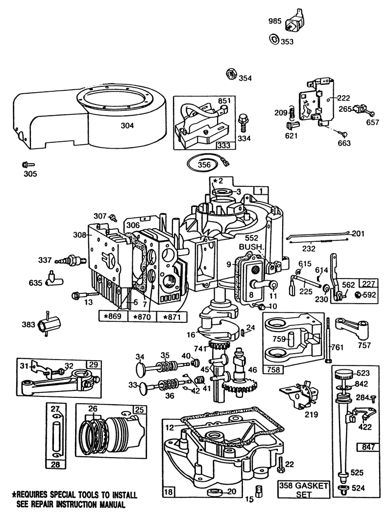 Briggs and Stratton Model No 253706 0223 01 continued
