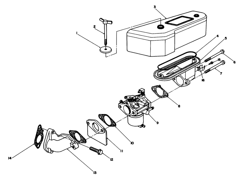Air Cleaner and Carburetor Assembly