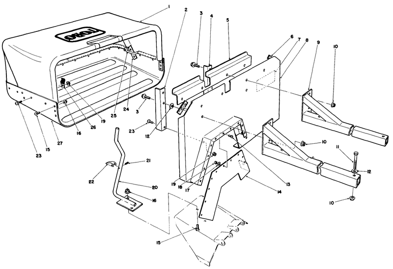 36 Inch Side Discharge Bagging Kit No 30125 Optional