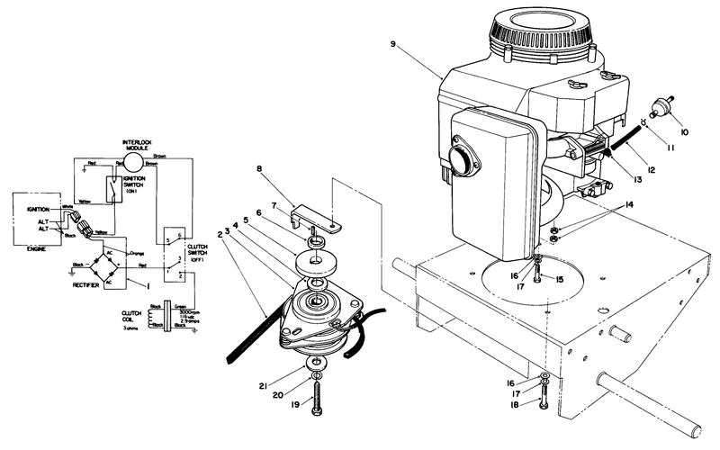 Engine and Clutch Assembly
