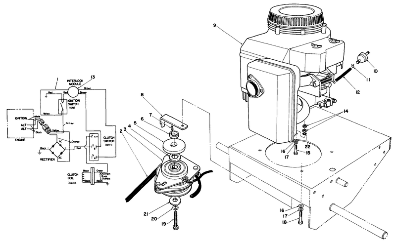 Engine and Clutch Assembly
