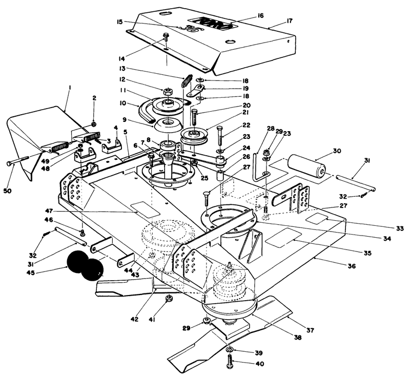 36in Cutting Deck Model No 30136