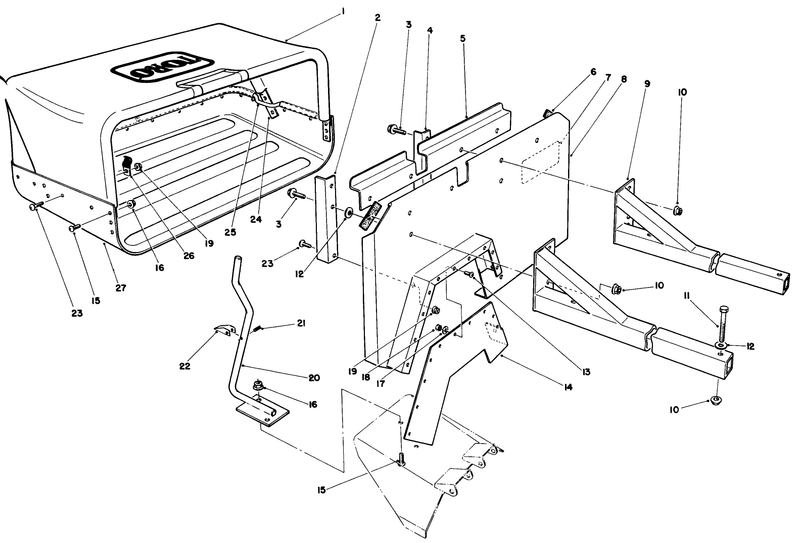 36in Side Discharge Bagging Kit No 30125 optional