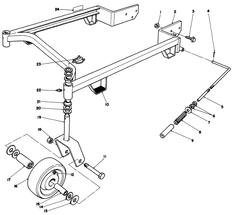 44in Carrier Frame Model No 30144