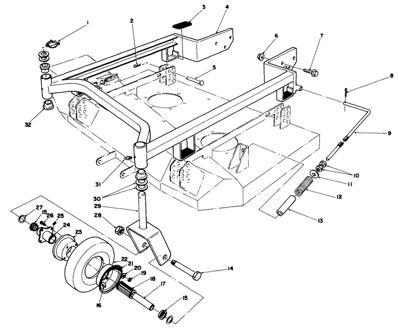 36in Carrier Frame Model No 30136