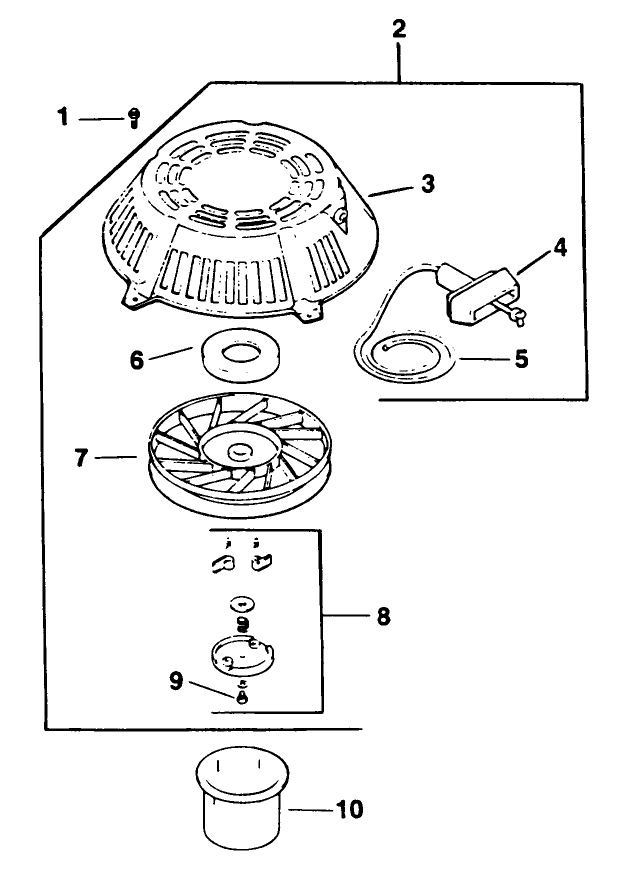 Starting System Engine Kohler Model No Cv1 4t 1412
