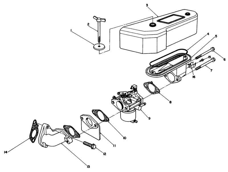 Air Cleaner and Carbuetor Assembly