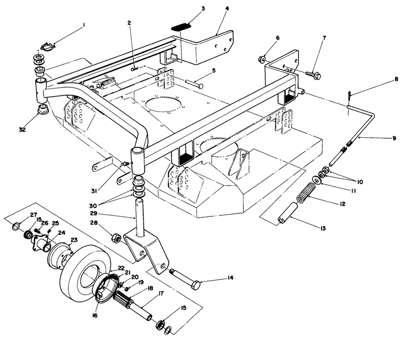 36in Carrier Frame Model No 30136