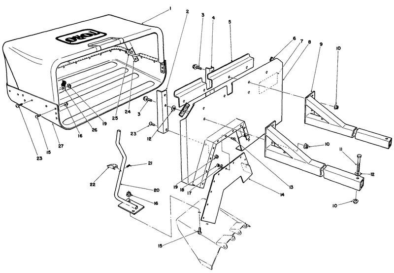 36in Side Discharge Bagging Kit No 30125 optional