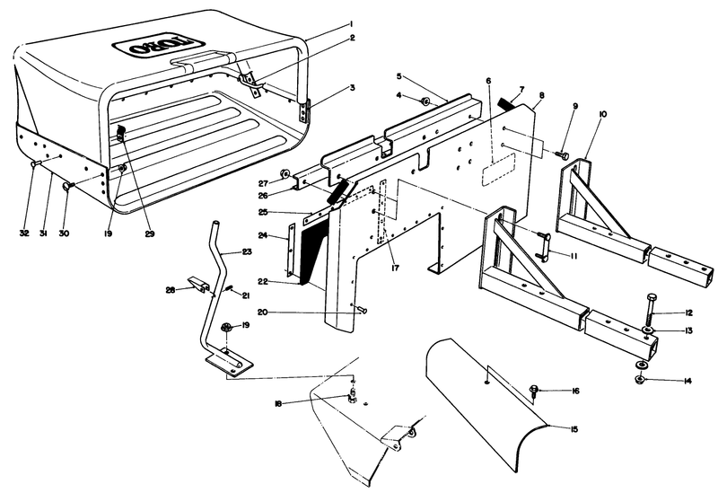 44in and 52in Bagging Kit Model Nos 30126 and 30127 optional