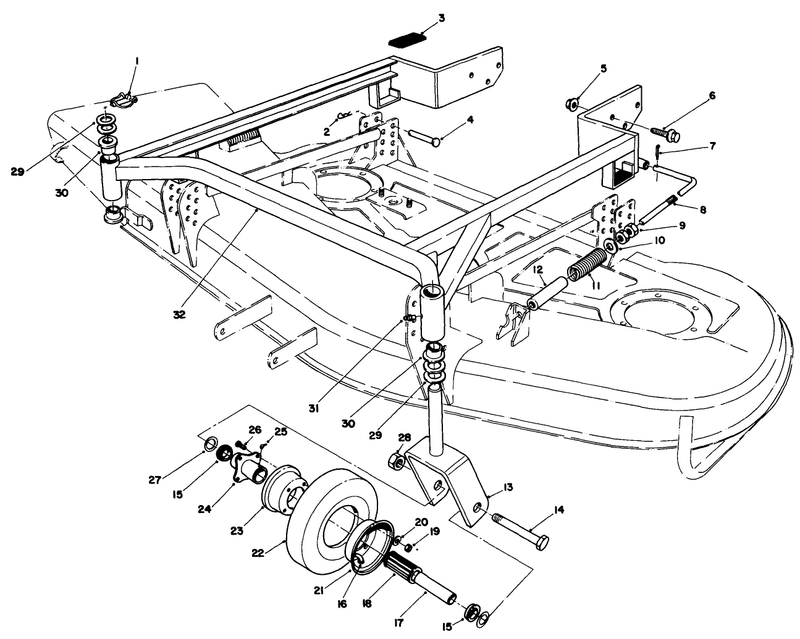 52in Carrier Frame Model No 30152