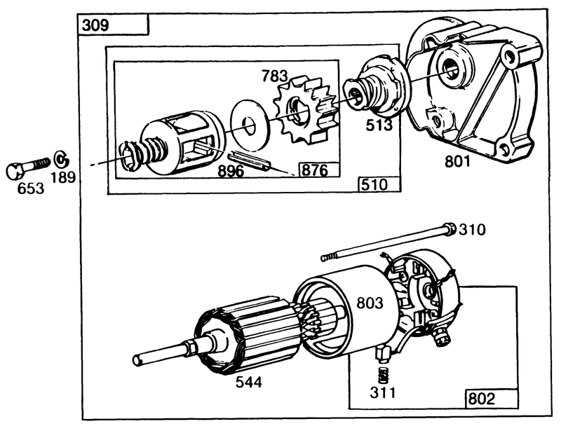 Engine Briggs And Stratton Model No 402707 0158 01