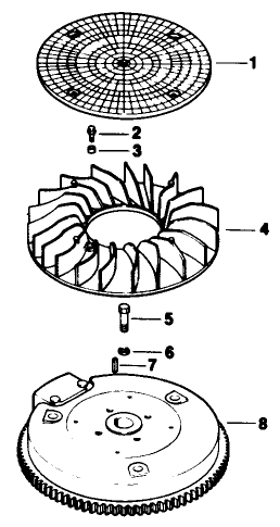 Flywheel Engine Kohler Model No Mv16s Type 56511