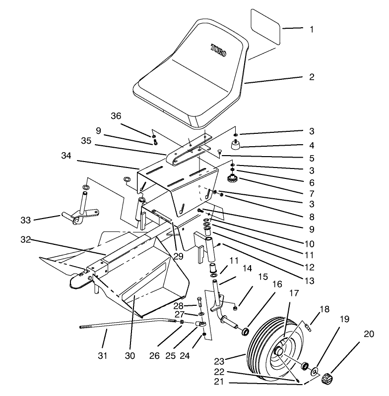 Seat And Wheel Assembly