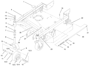 Carier Frame and Castor Assembly