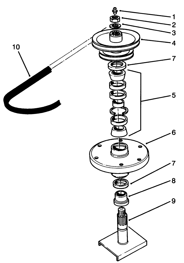 Drive Spindle No 54 7781