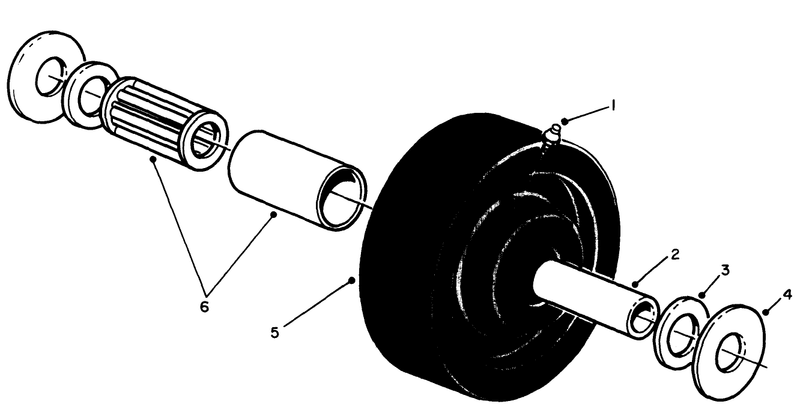 Castor Wheel Assembly No 27 1050 optional