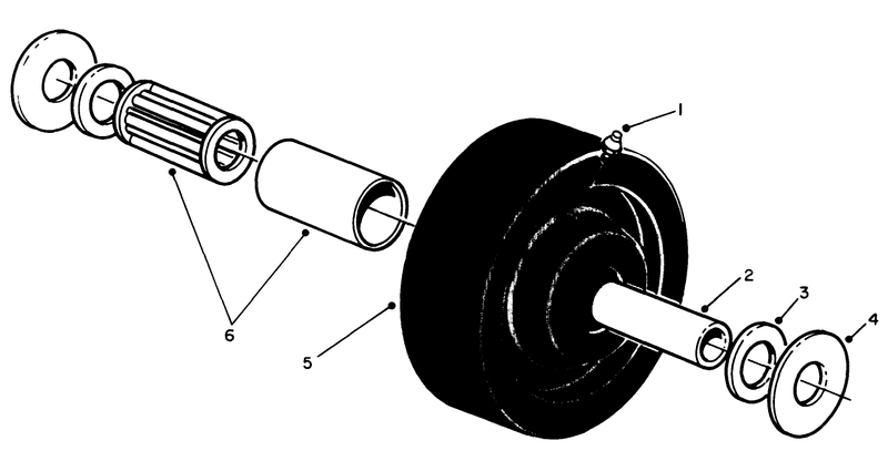Castor Wheel Assembly No 27 1050 optional