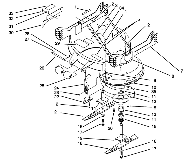 Deck and Spindle Assembly