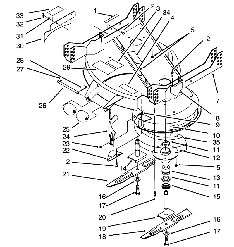 Deck and Spindle Assembly
