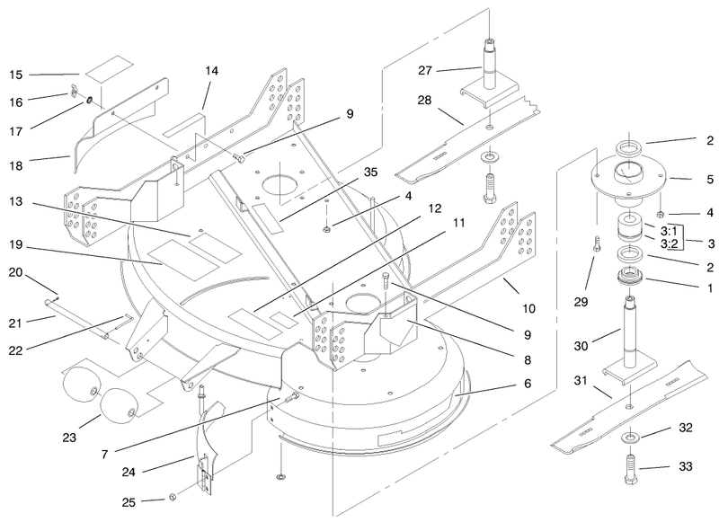 Spindle And Blade Assembly