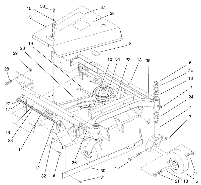 Frame Belt And Wheel Assembly