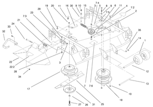 Deck and Pulleys Assembly