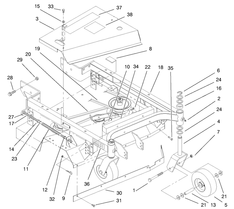 Frame Belt And Wheel Assembly