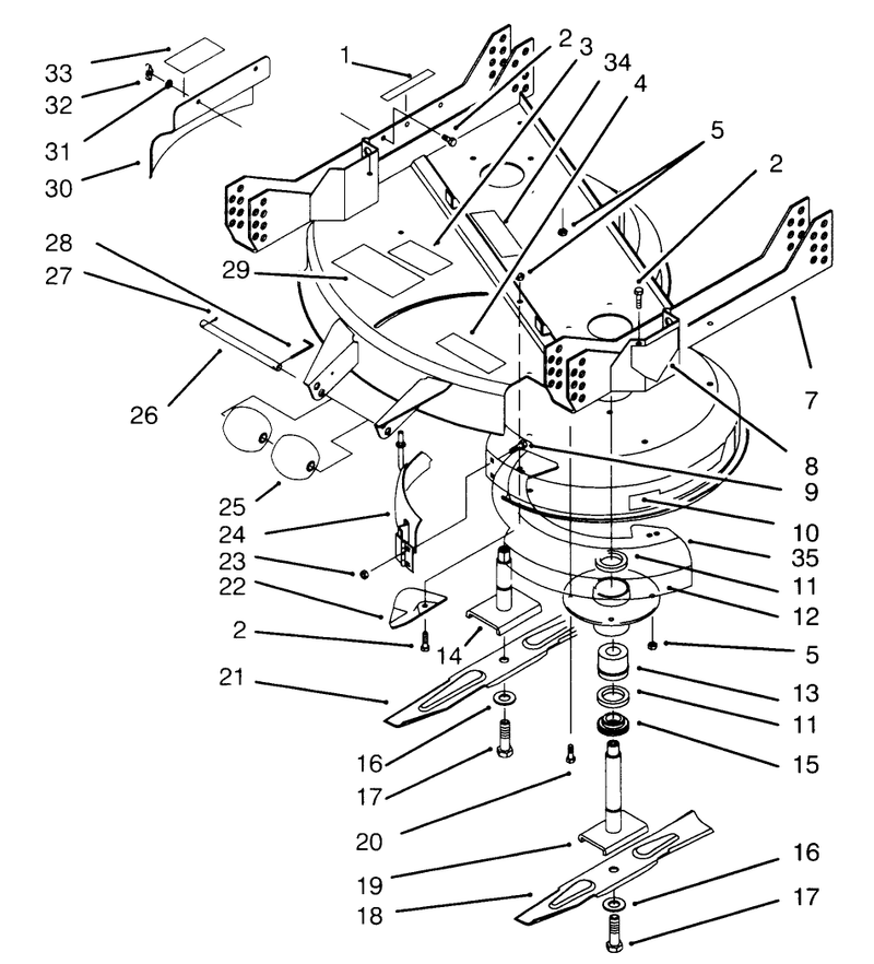 Deck and Spindle Assembly