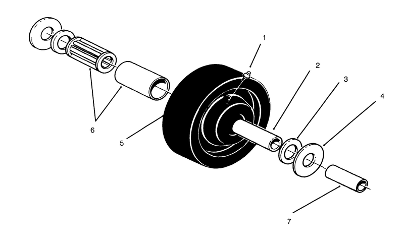Castor Wheel Assembly No 27 1050 optional