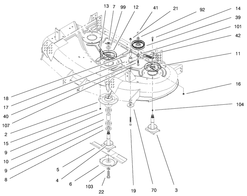 Spindle Asm And Idlers