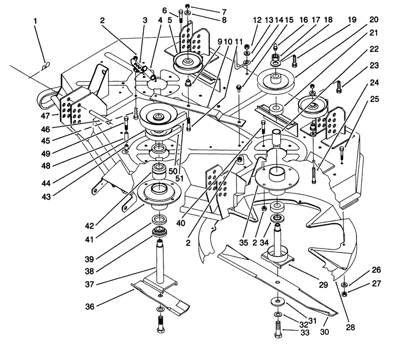 Deck and Spindle Assembly