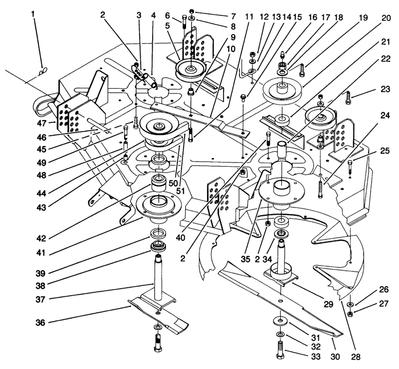 Deck and Spindle Assembly