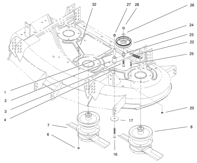 Spindle And Idlers Assembly