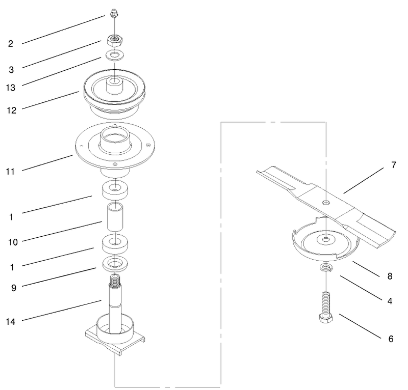 Spindle Assembly No 67 7600