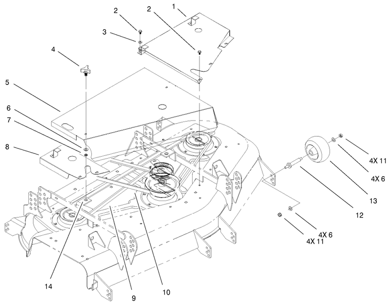 Cover and Gage Wheels Assembly