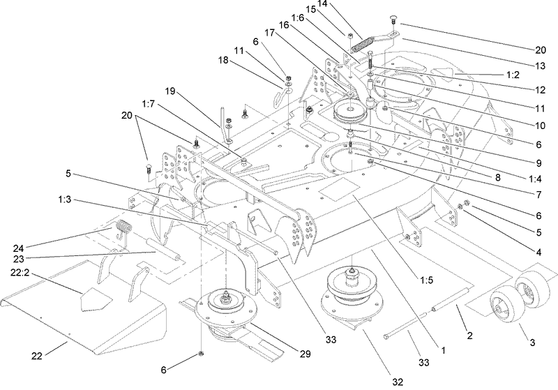 Deck and Spindle Assembly