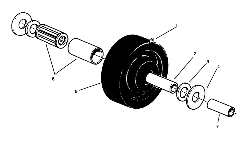 Castor Wheel Assembly No 27 1050 optional