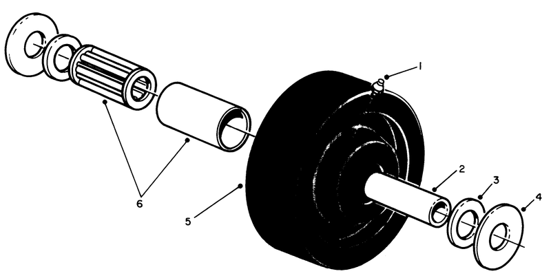 Castor Wheel Assembly No 27 1050 optional