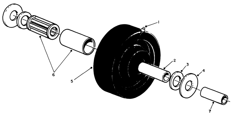Castor Wheel Assembly No 27 1050 optional