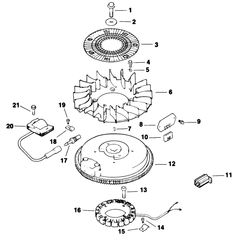 Ignitionelectrical Engine Kohler Model Cv125t Spec No 1254