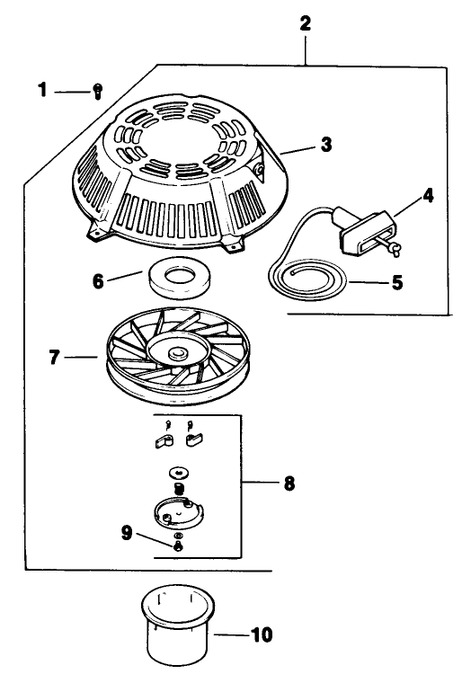 Starting System Engine Kohler Model Cv125t Spec No 1254