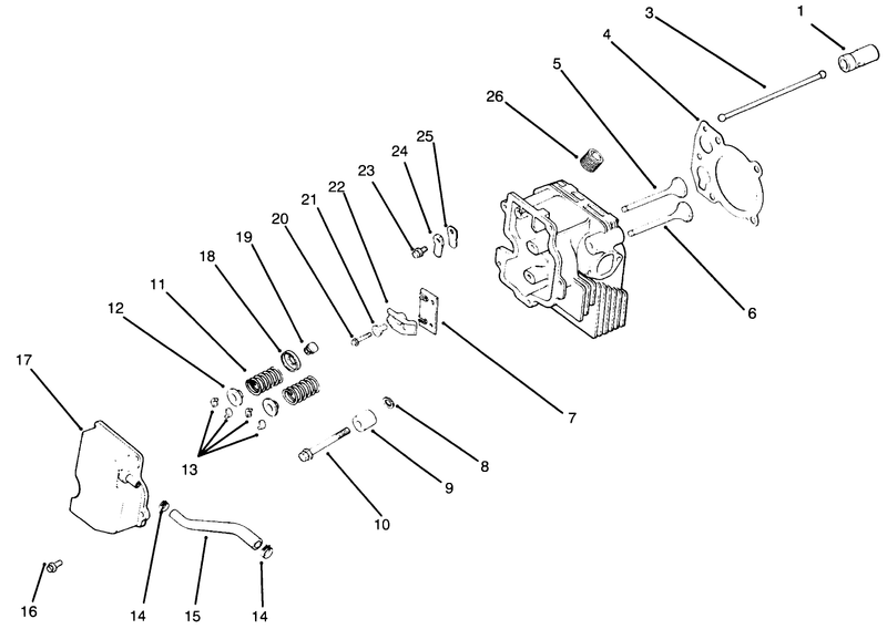 Cylinder Head Valve and Breather