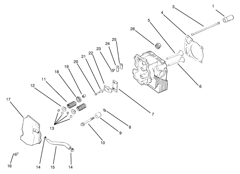 Cylinder Head Valves And Breather