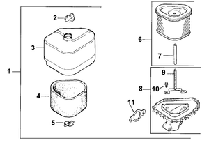 Air Cleaner Engine Kohler Model No Cv131 Spec 21524