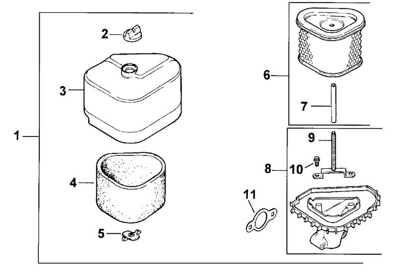 Air Cleaner Engine Kohler Model No Cv131 Spec 21524