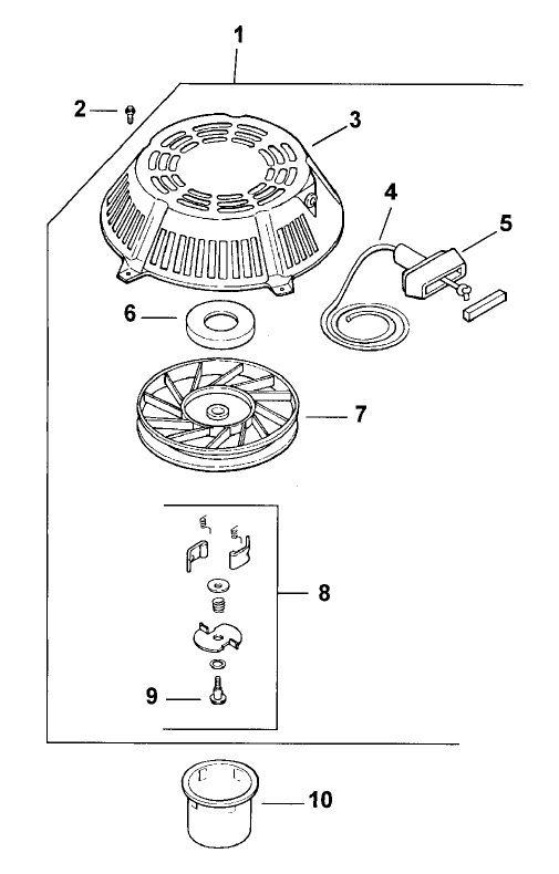 Starter System Engine Kohler Model No Cv131 Spec 21524