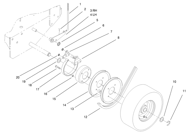 Brake Wheel Pulley And Wheel Assembly