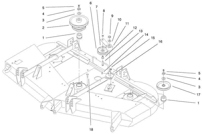 Pulleys And Idler Assembly